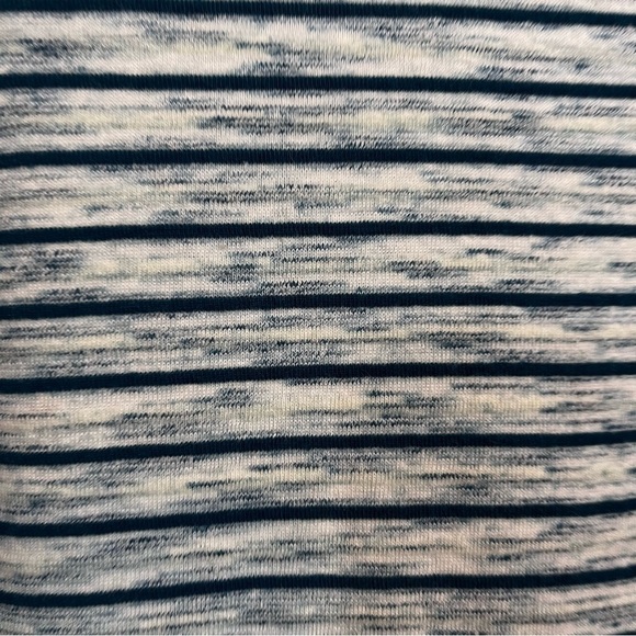 T by Talbots Teal Stripe Long Sleeve Open Cardigan - Picture 6 of 9